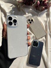 Clear Transparent Glitter Case