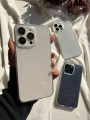 Clear Transparent Glitter Case