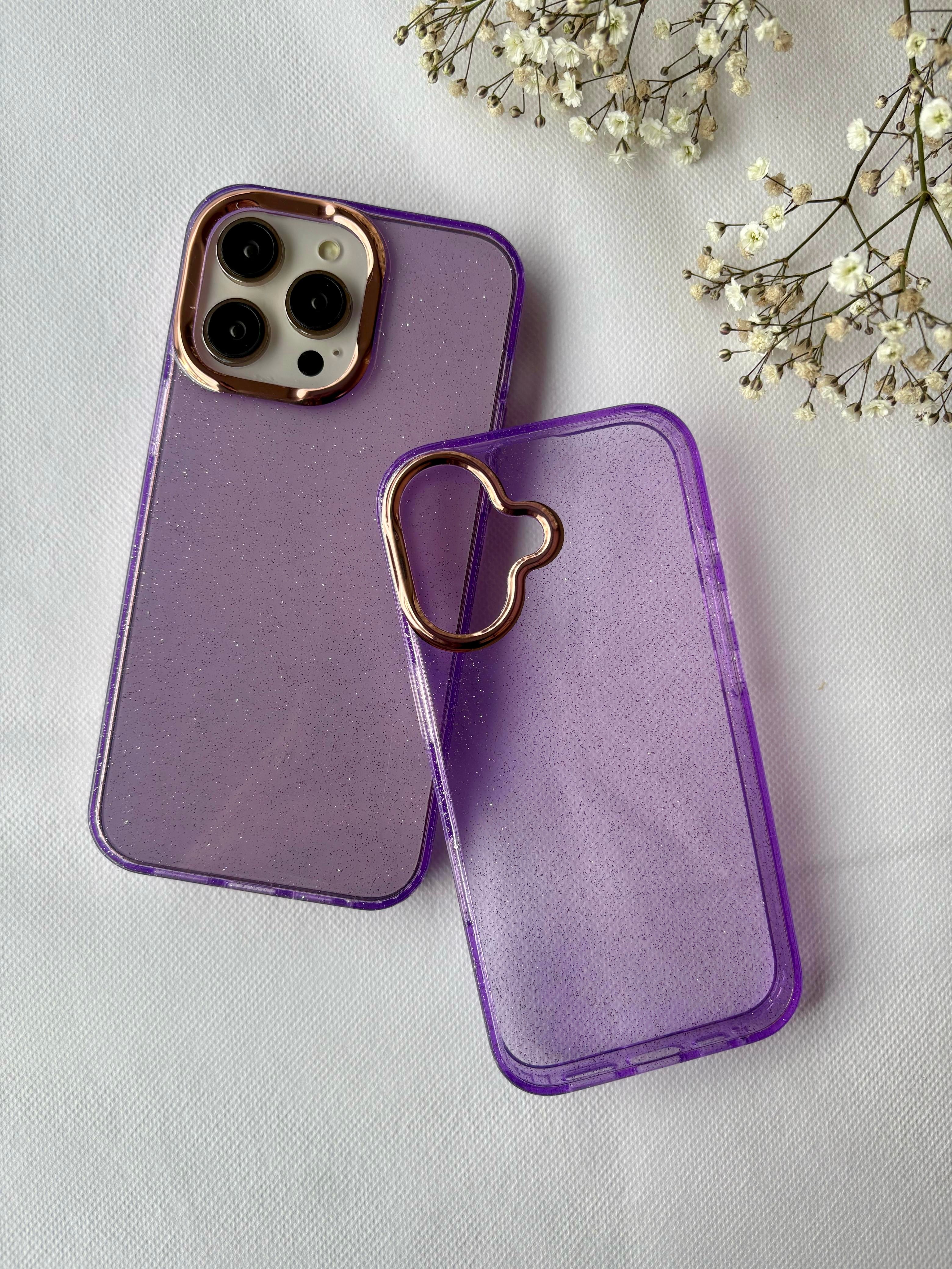 Glitter Case with Metallic Lens