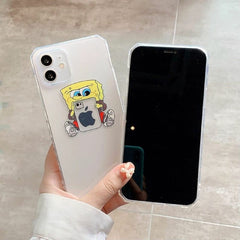 Transparent Case with Side Print, Spongebob