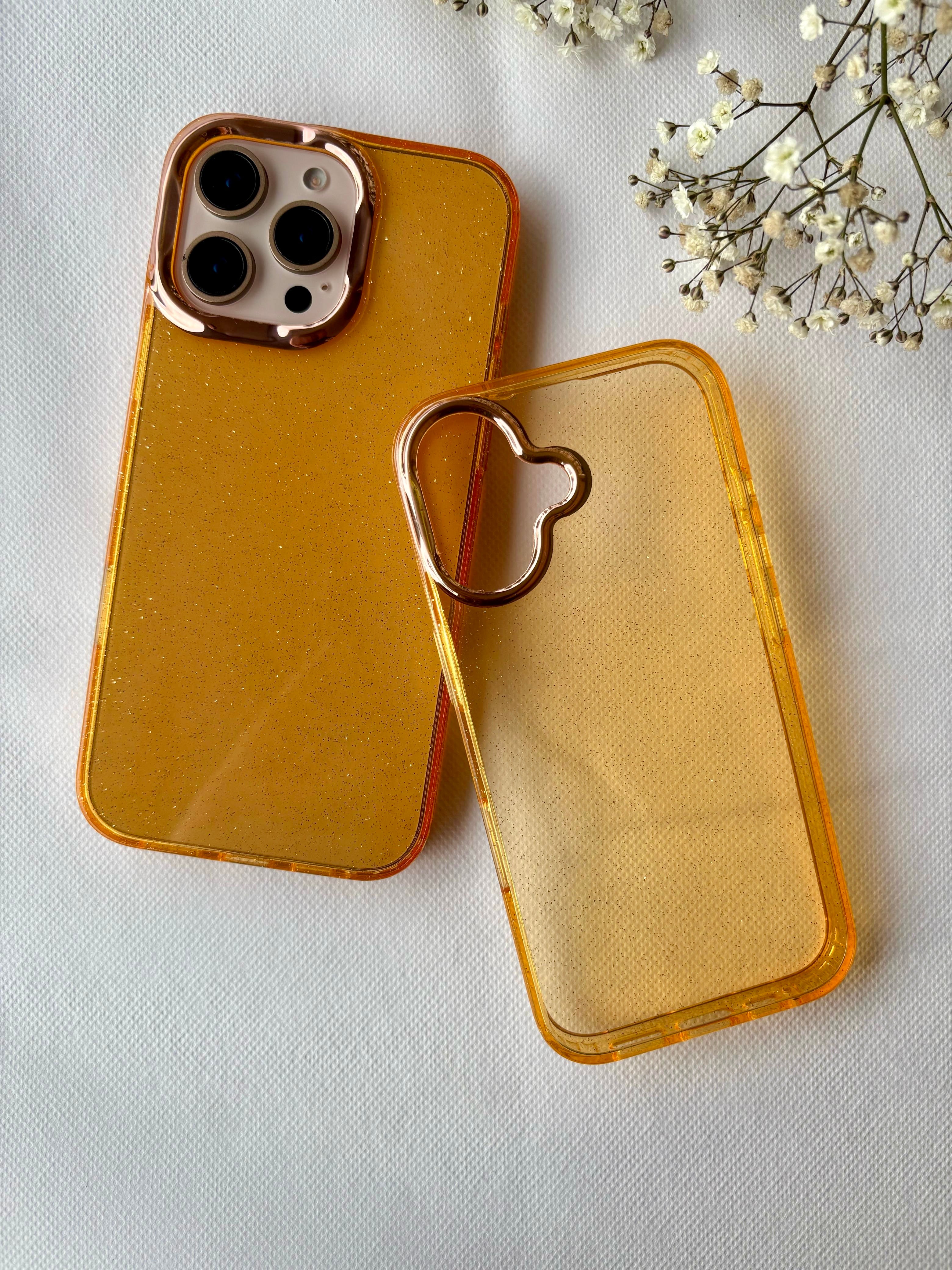 Glitter Case with Metallic Lens