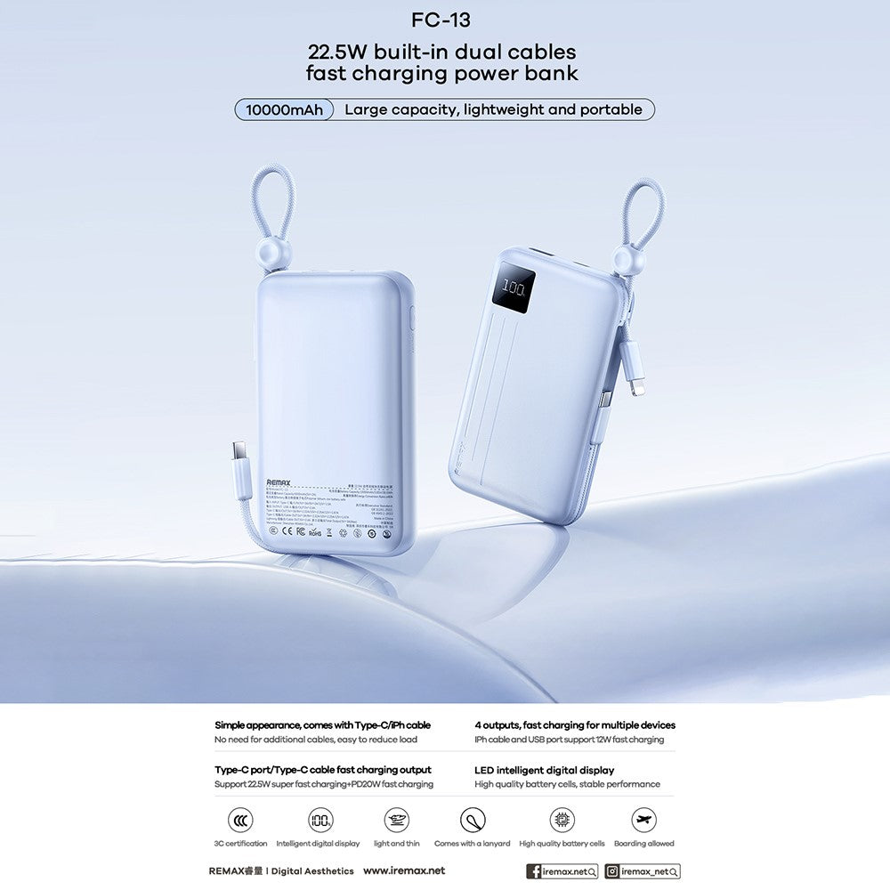 REMAX Power Bank 10000m fc-13