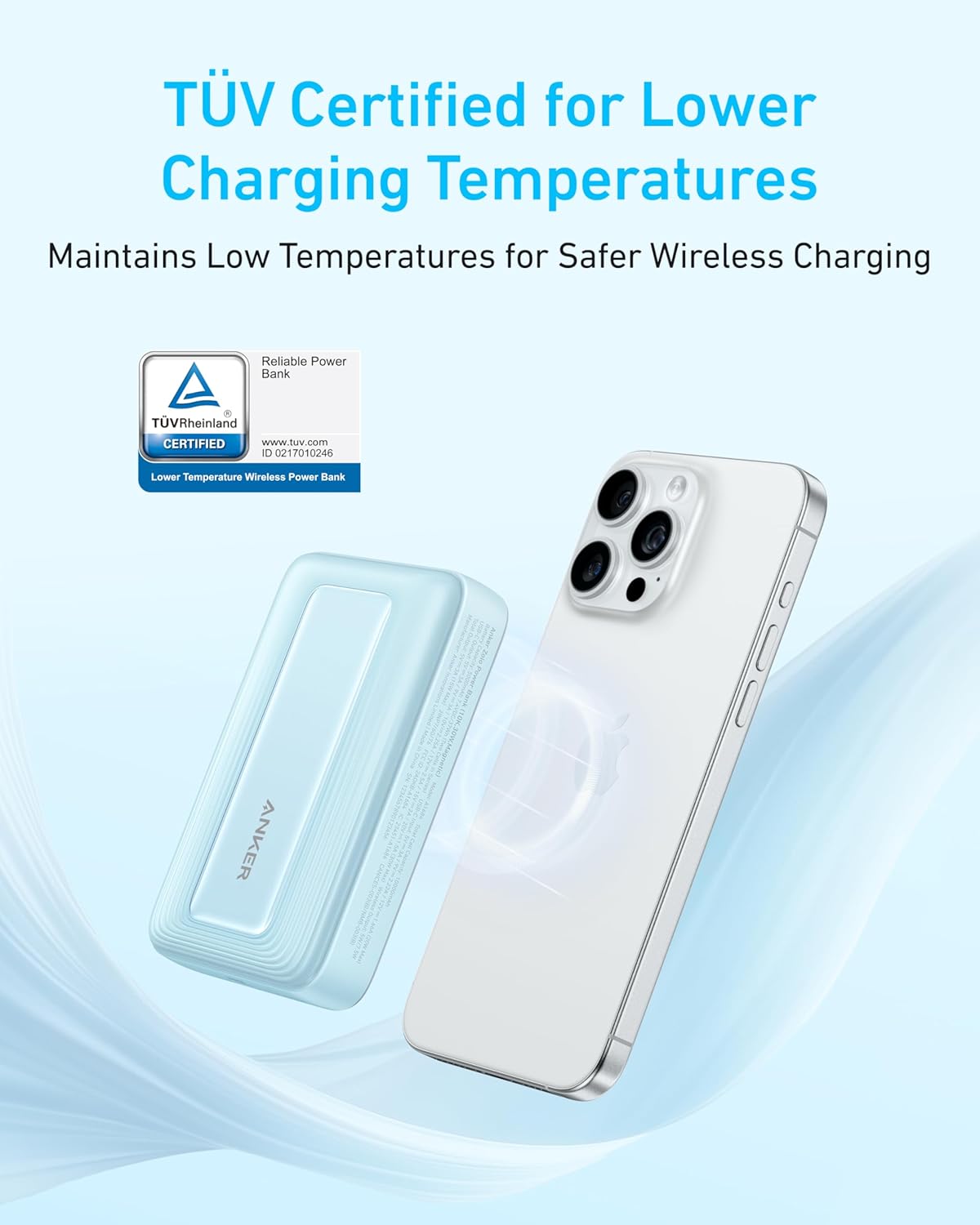 Anker Power Bank A1684611 (10K, 30W Magnetic Wireless)