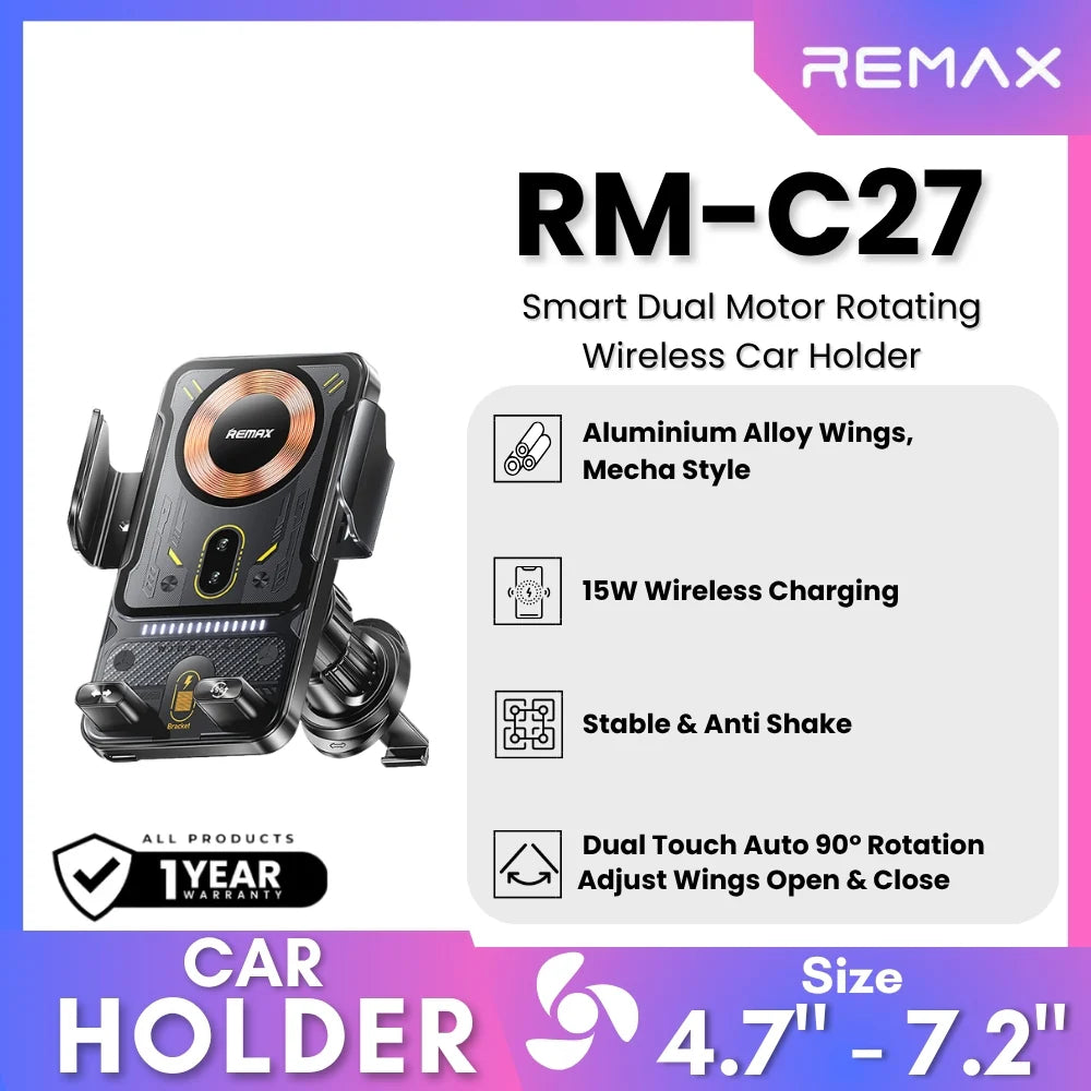 REMAX Car Holder Wireless Charger RM-C27
