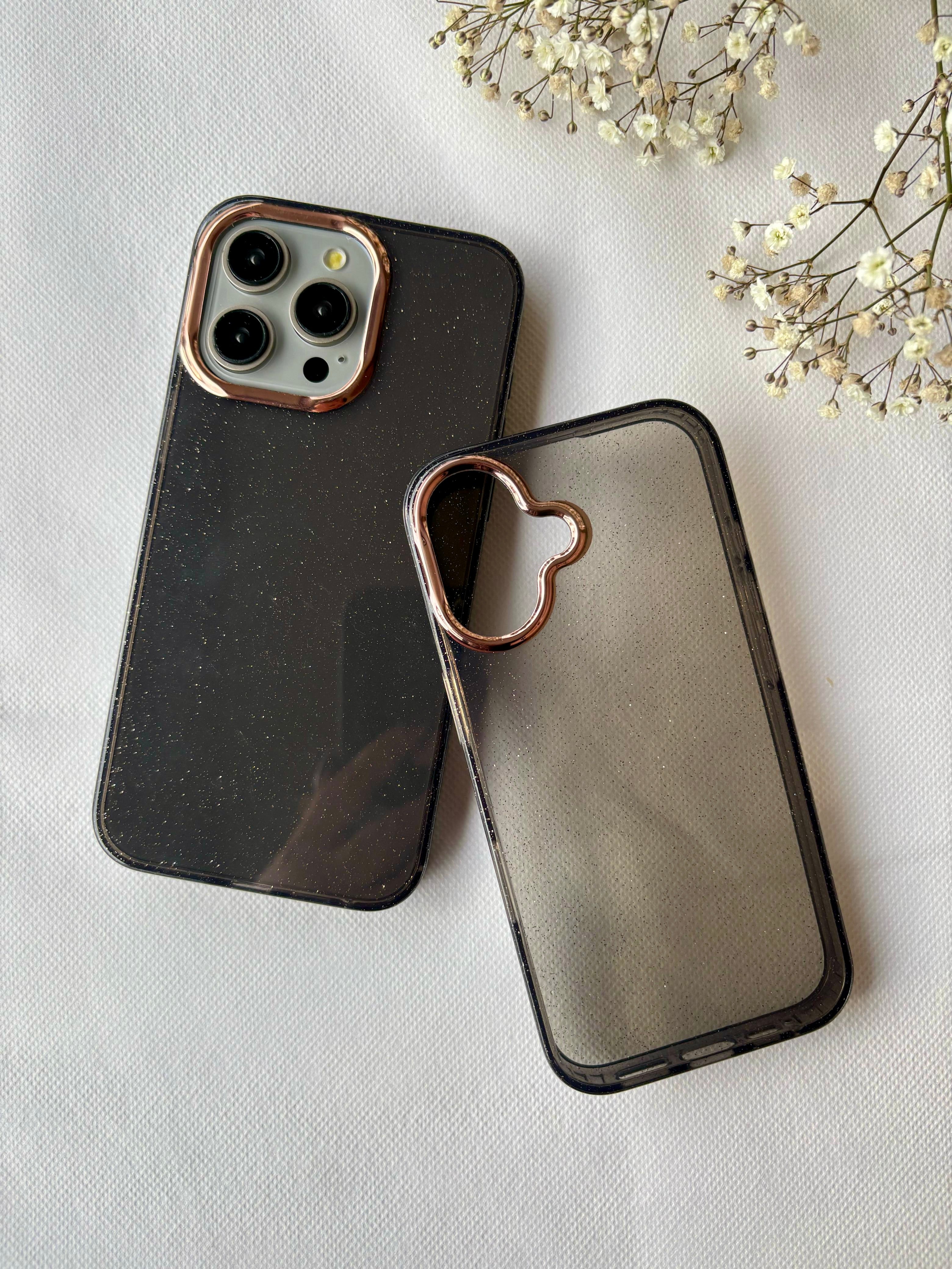 Glitter Case with Metallic Lens