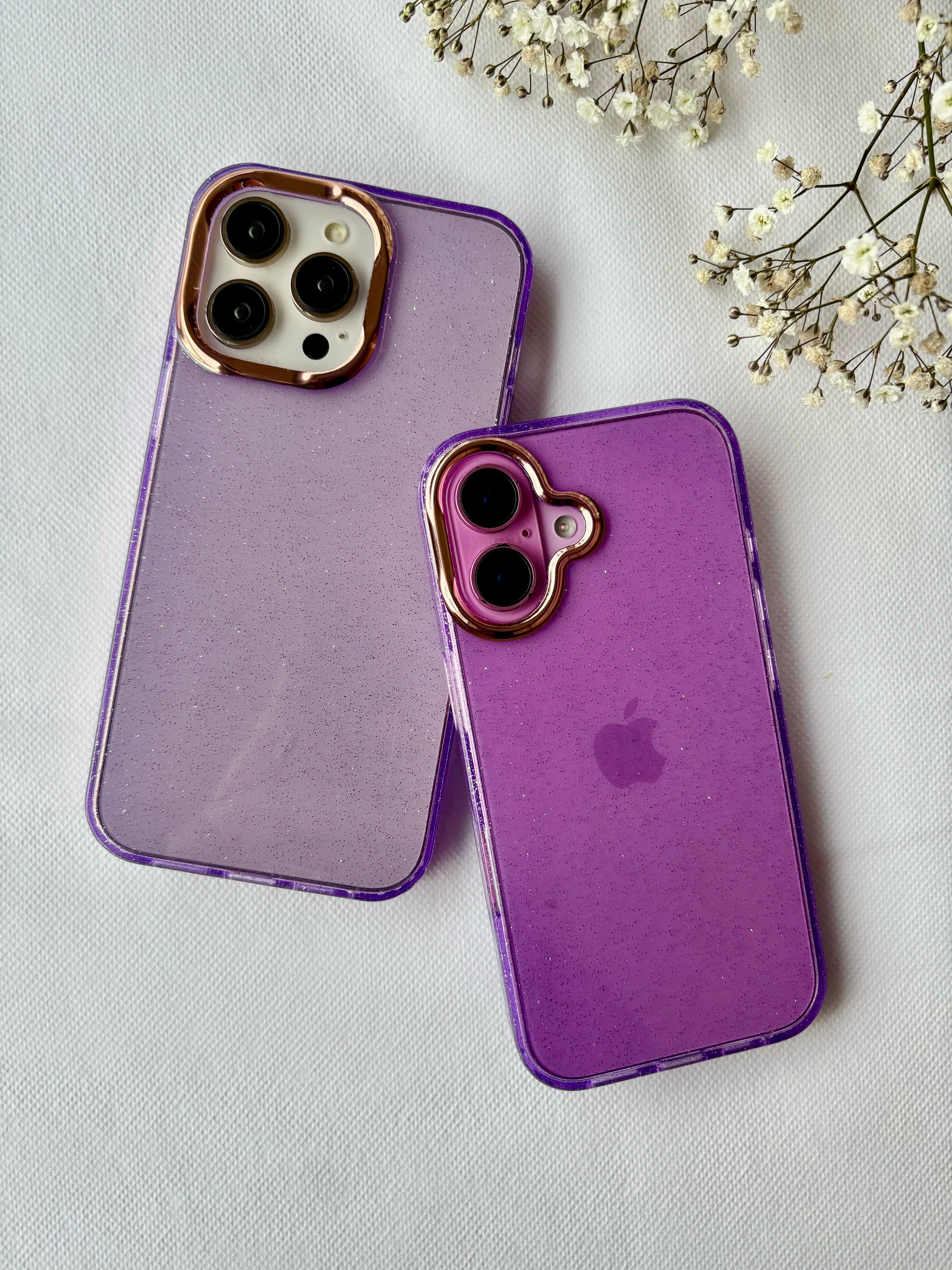 Glitter Case with Metallic Lens