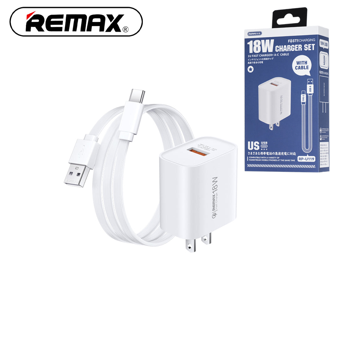 REMAX 18W Charger Type-C USB U119