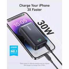 Anker Power Bank 10,000mAh, Power IQ 3.0 Portable Charger with PD 30W