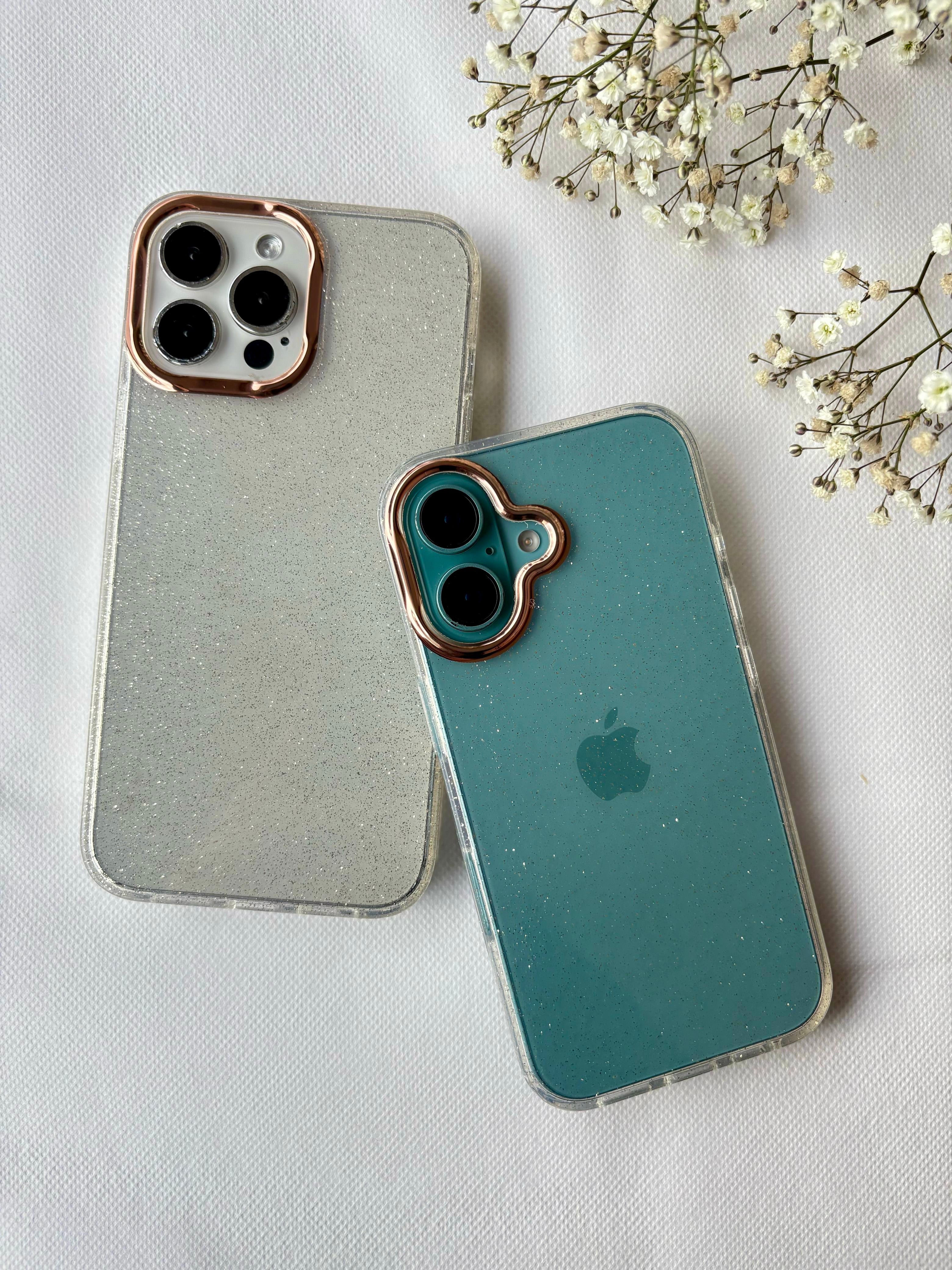 Glitter Case with Metallic Lens