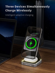 Foldable Magnetic 3-in-1 Wireless Charger