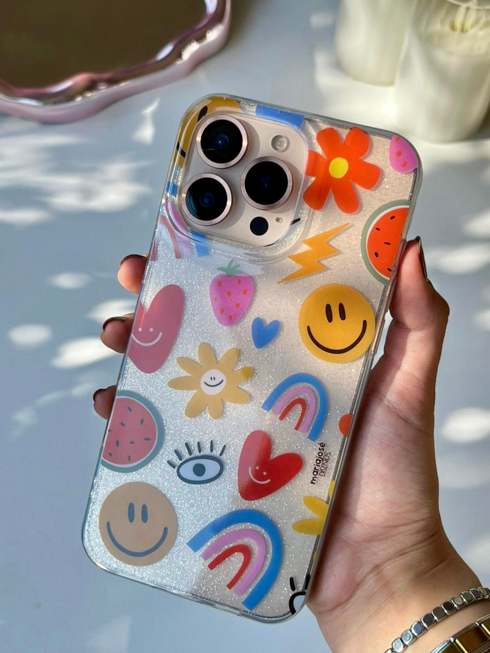 Transparent Glitter Case 2