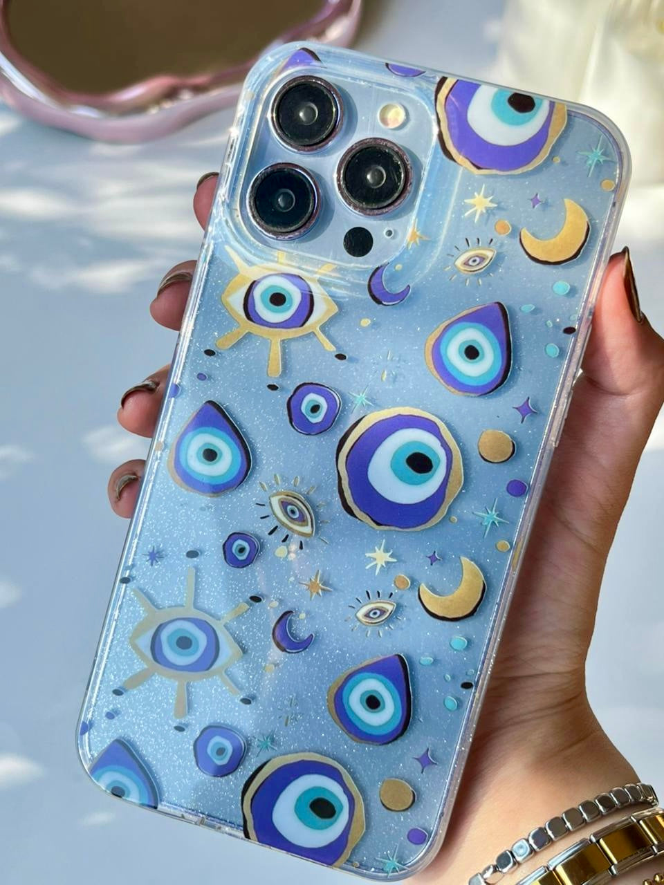 Transparent Glitter Case 2