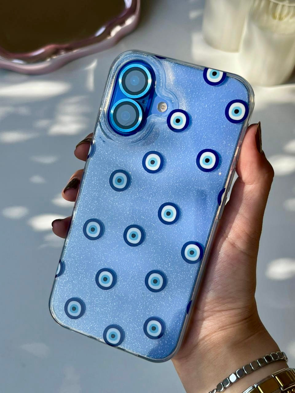 Transparent Glitter Case 2