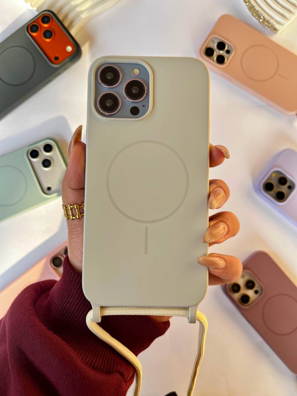 Silicone MagSafe Case with Hanger