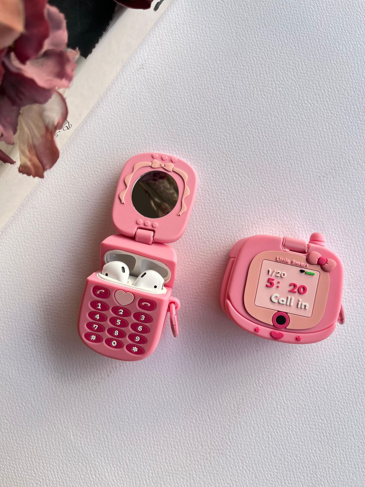 Phone with Mirror AirPods Case