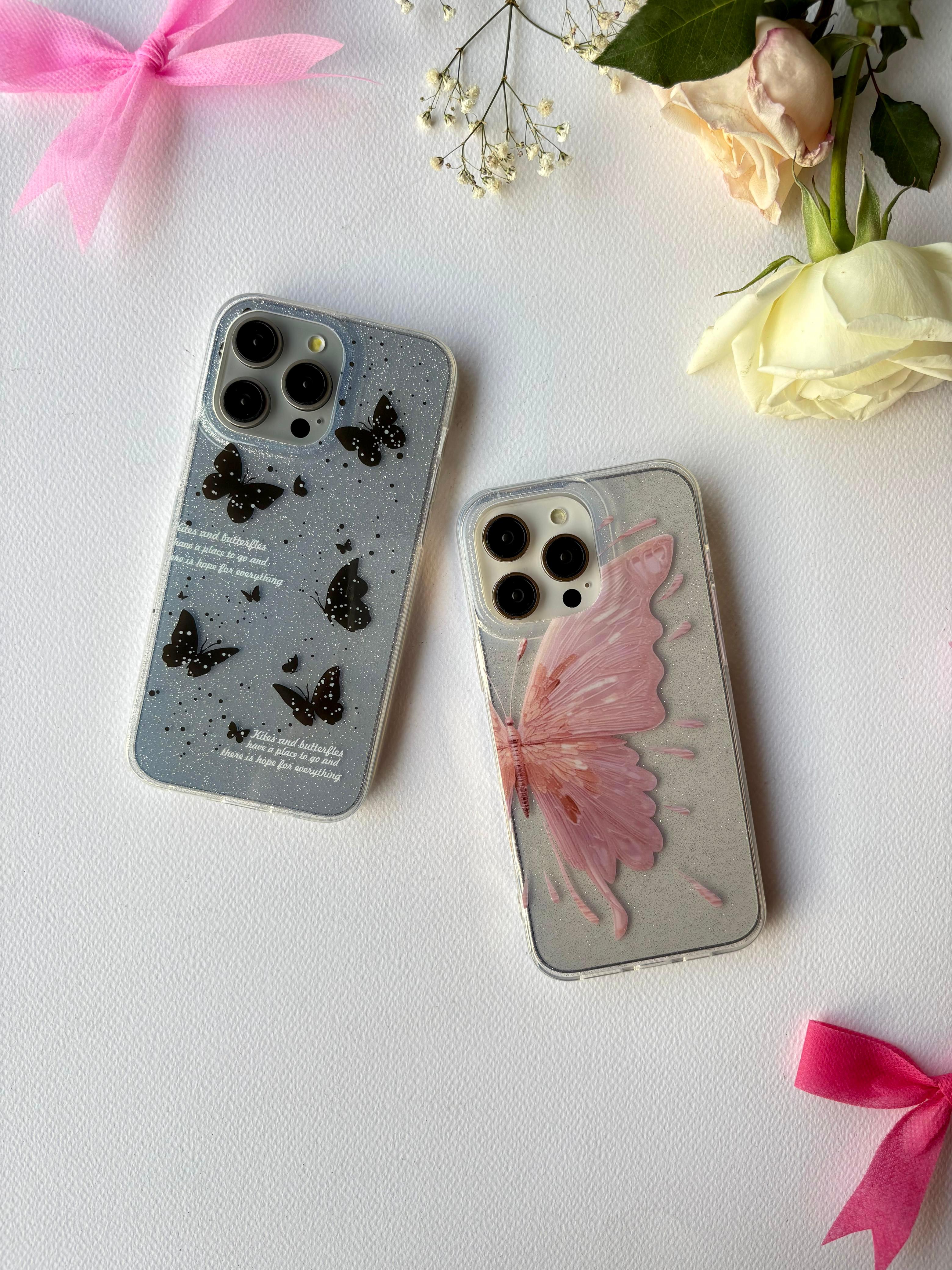 Transparent Glitter Case