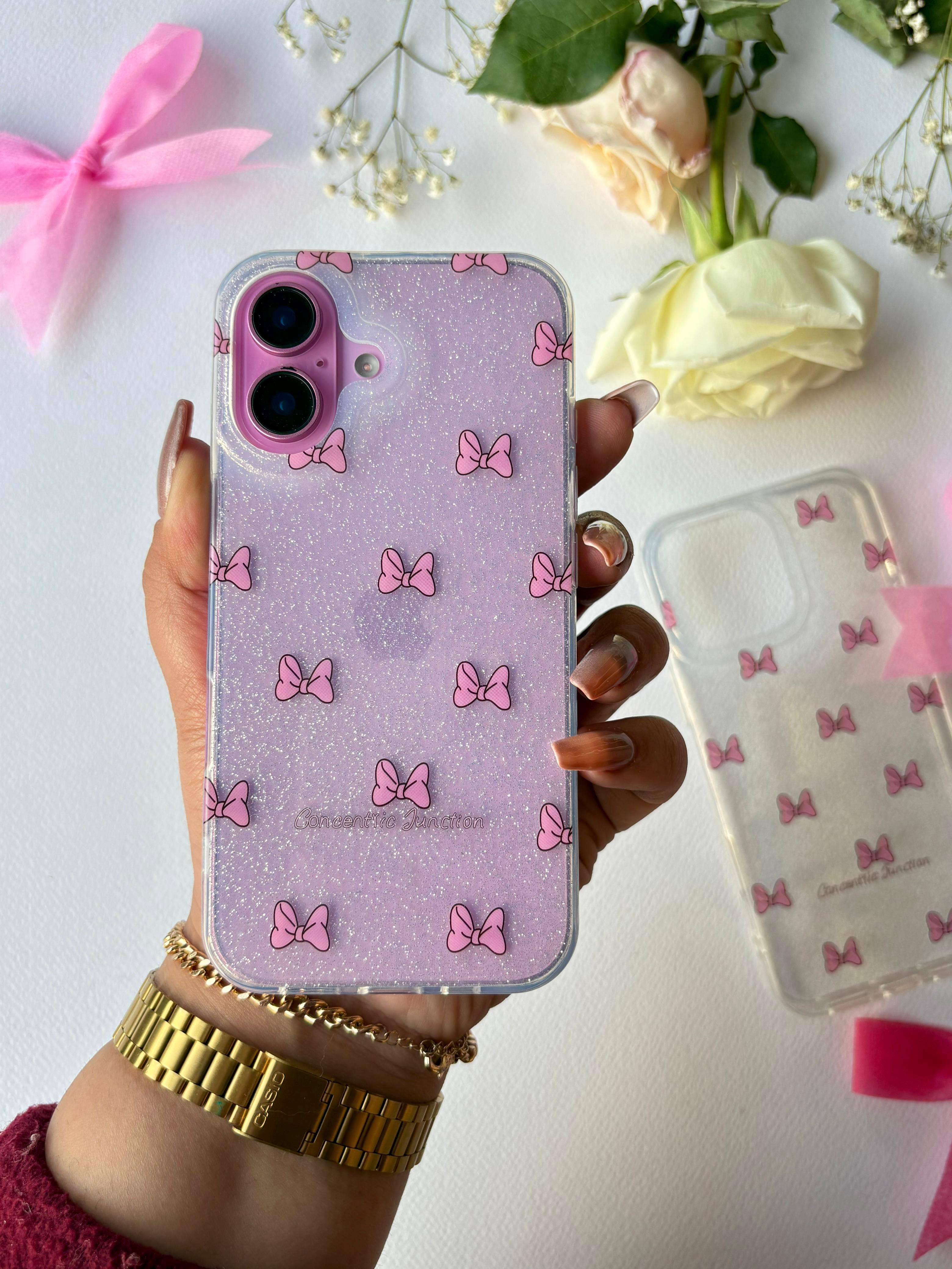 Transparent Glitter Case