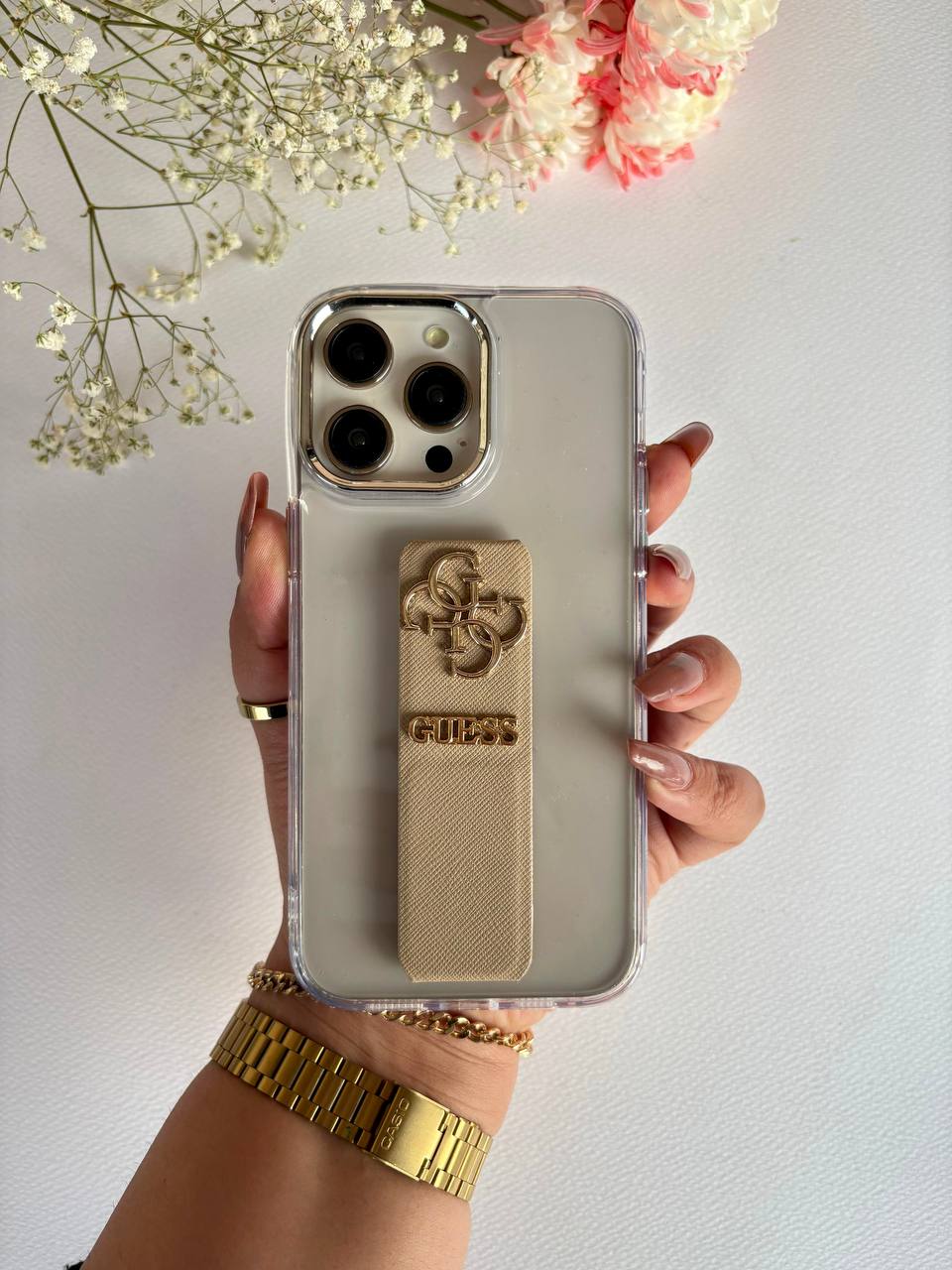 Guess Transparent Holder Case