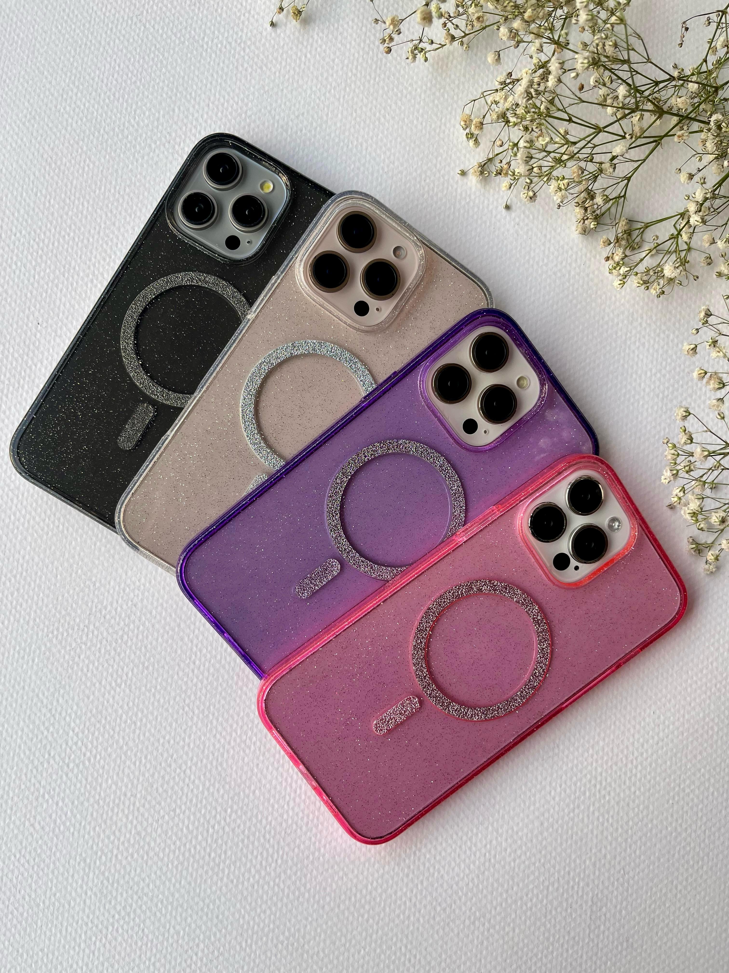 Glitter Transparent Magsafe Case