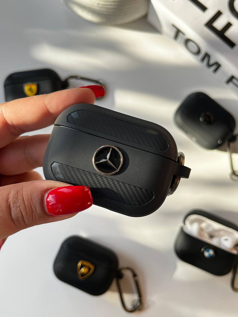 Black Auto AirPods Case