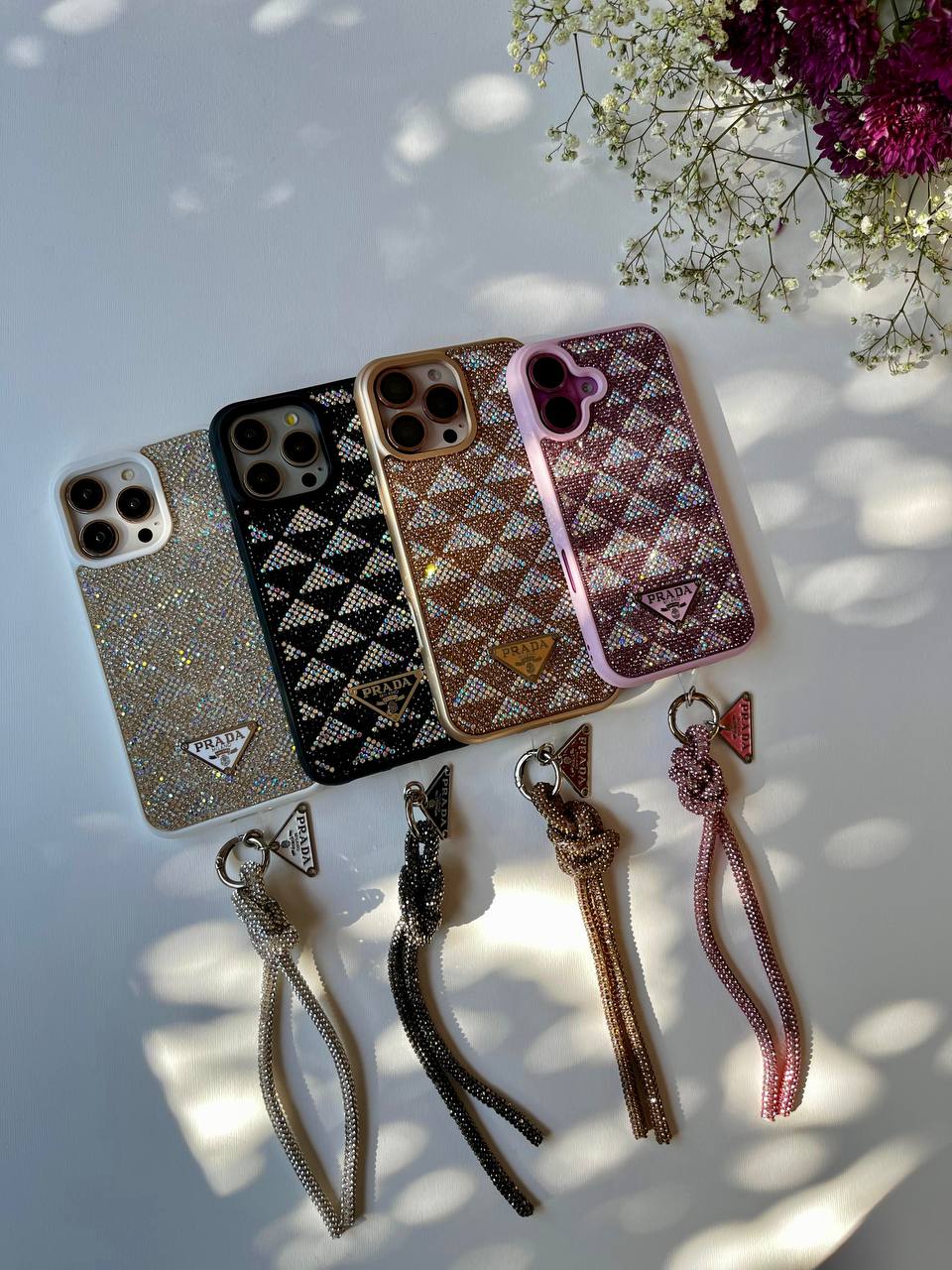 Crystal Prada Case With Hanger