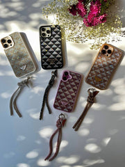 Crystal Prada Case With Hanger