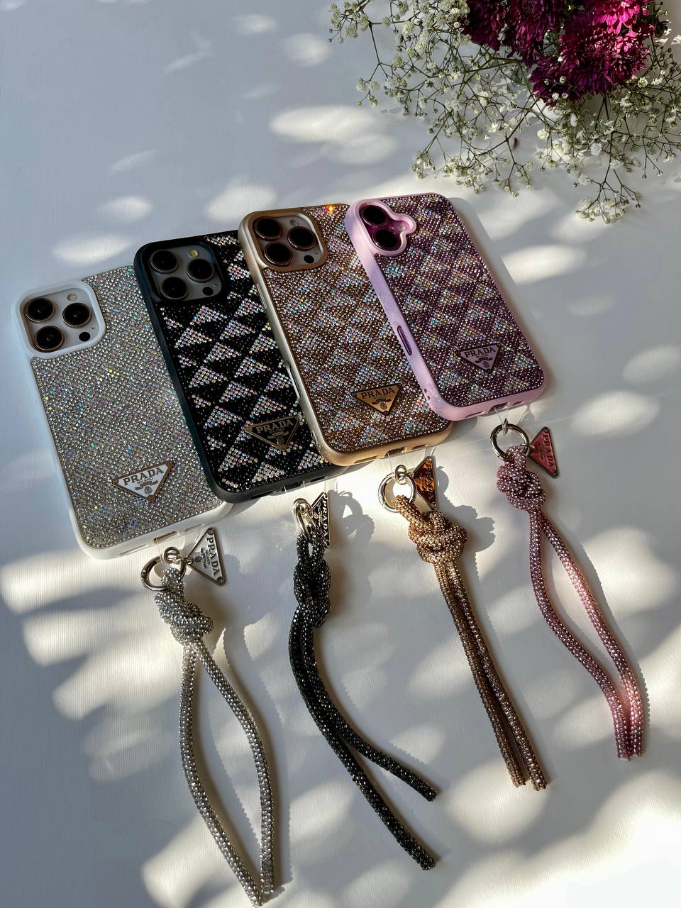 Crystal Prada Case With Hanger