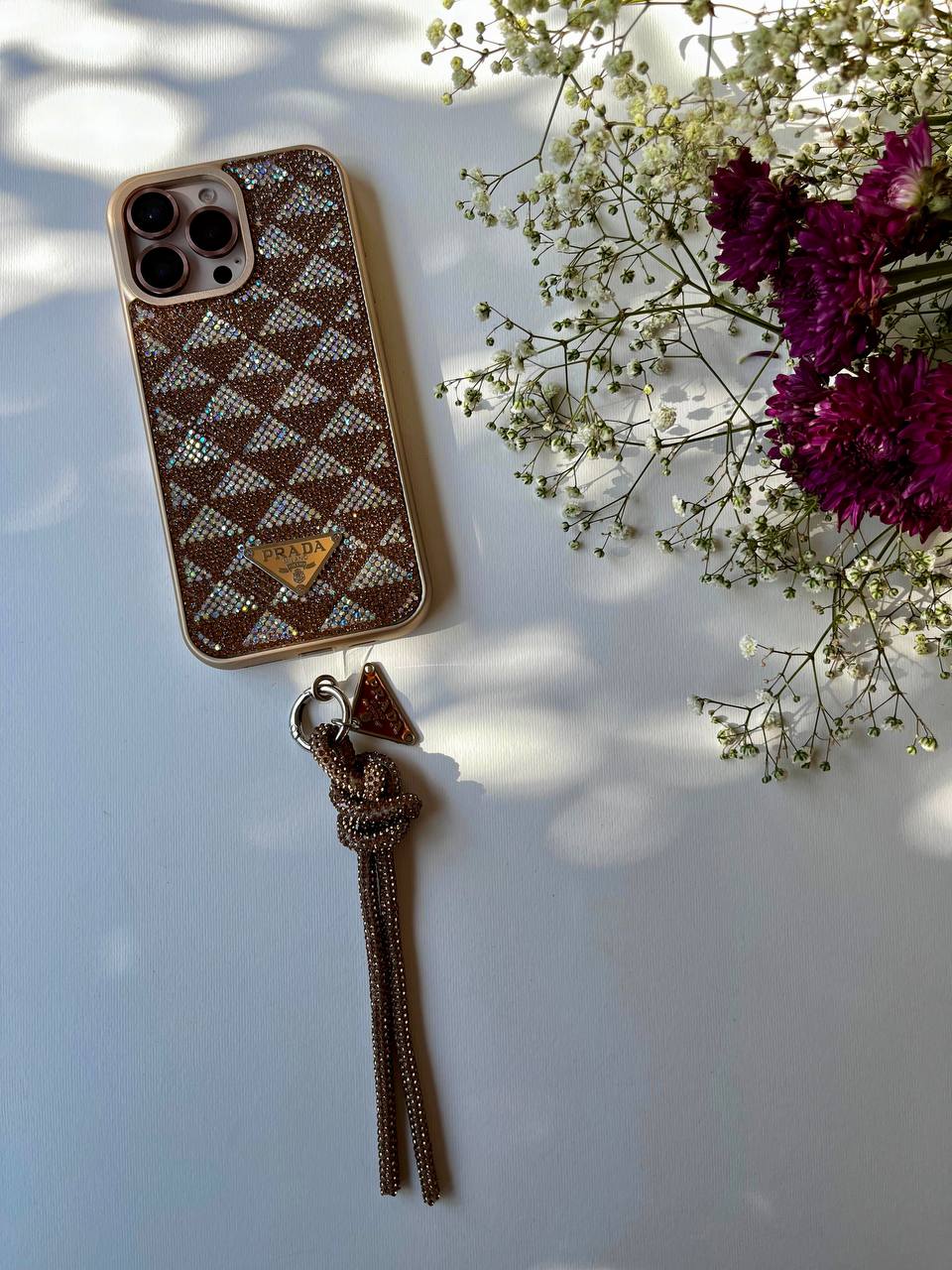 Crystal Prada Case With Hanger