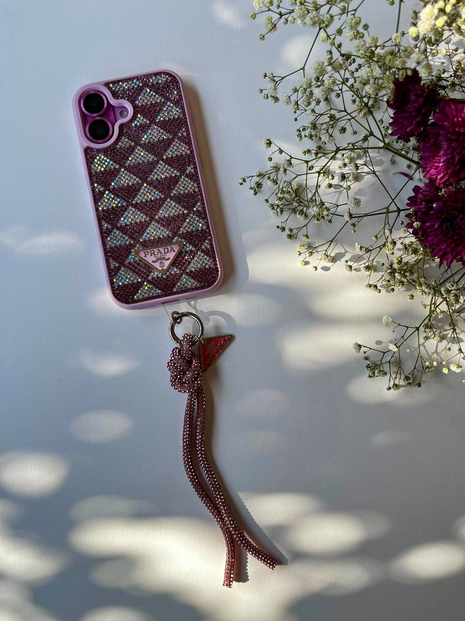 Crystal Prada Case With Hanger