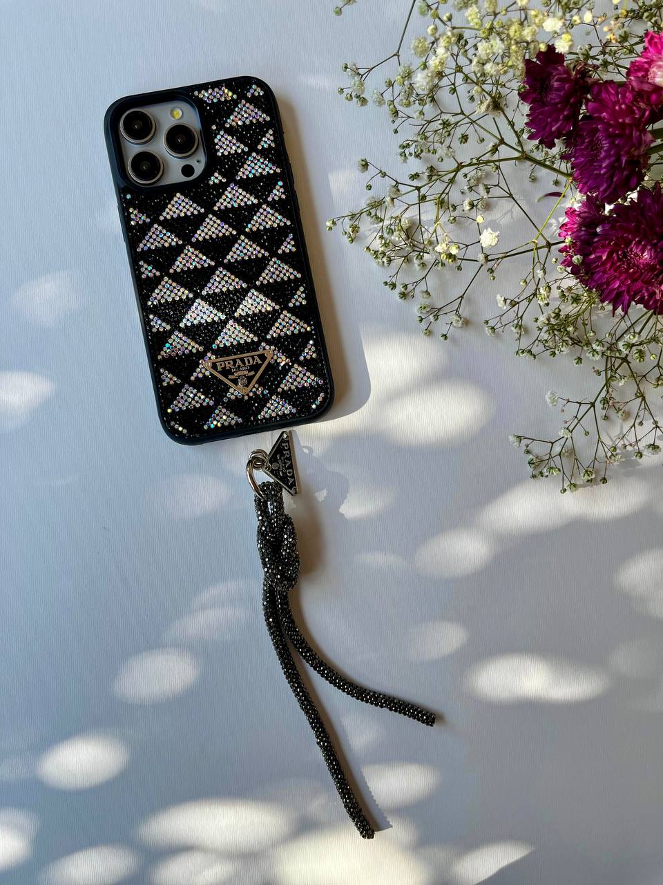 Crystal Prada Case With Hanger