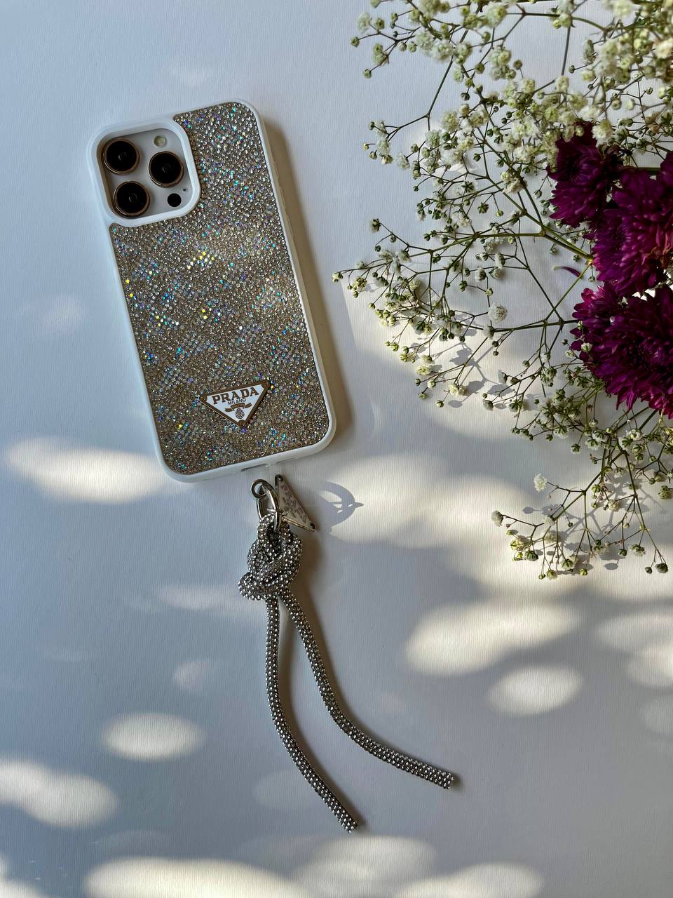 Crystal Prada Case With Hanger