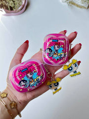 Pink PowerPuff AirPods Case
