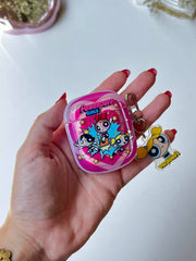 Pink PowerPuff AirPods Case