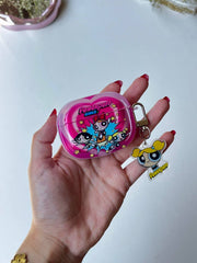 Pink PowerPuff AirPods Case