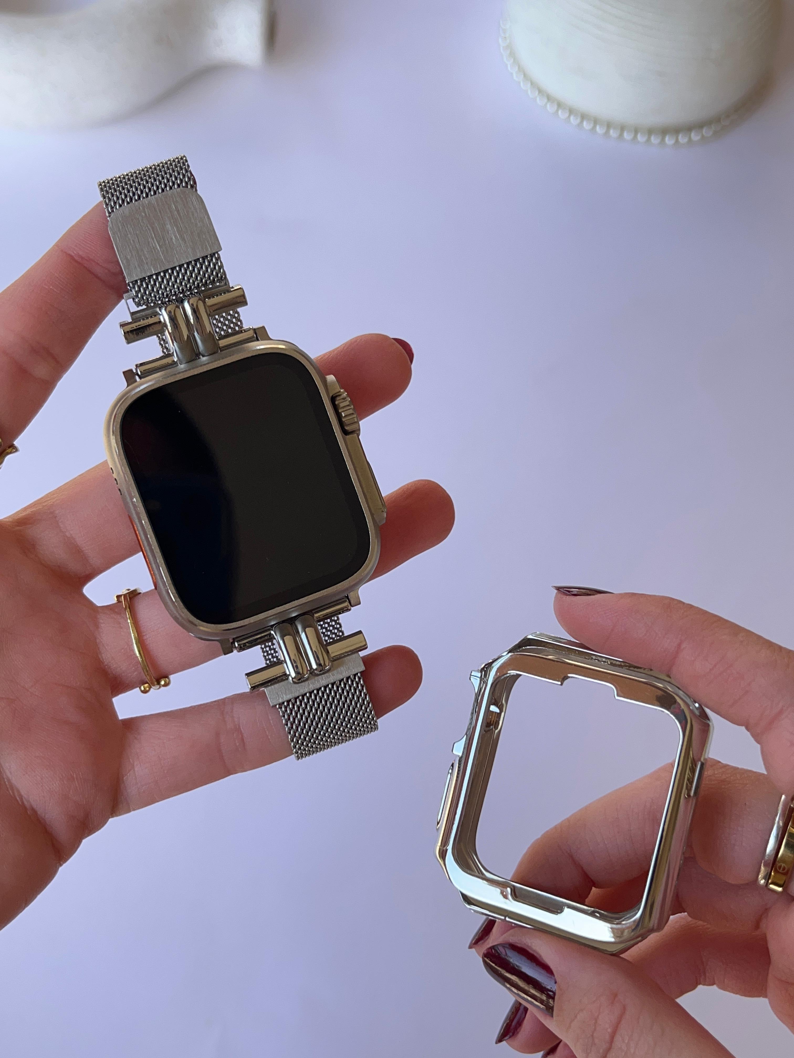 Hexagonal Metallic Watch Band – Karakeeb