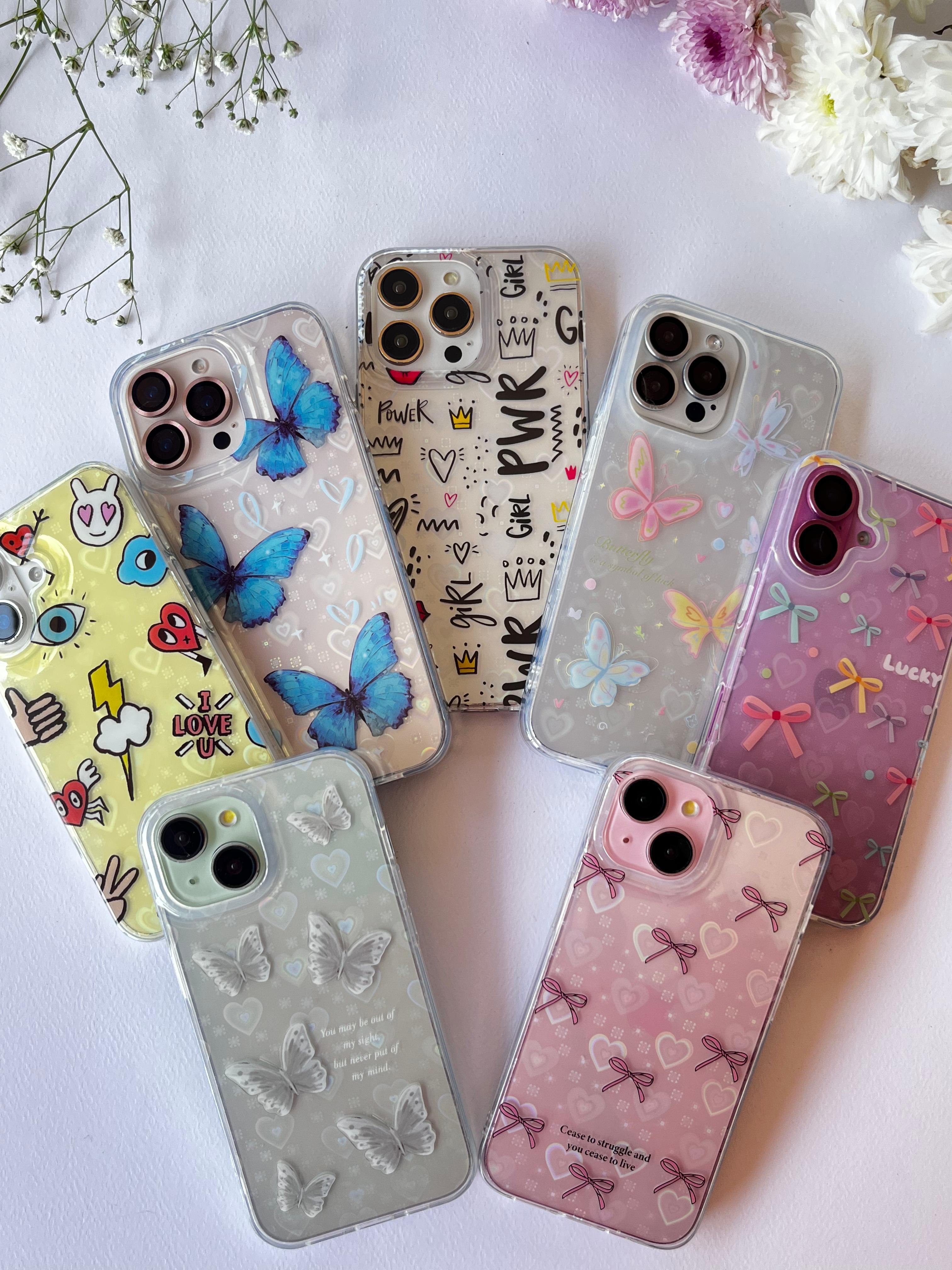 Transparent Hologram Heart Case