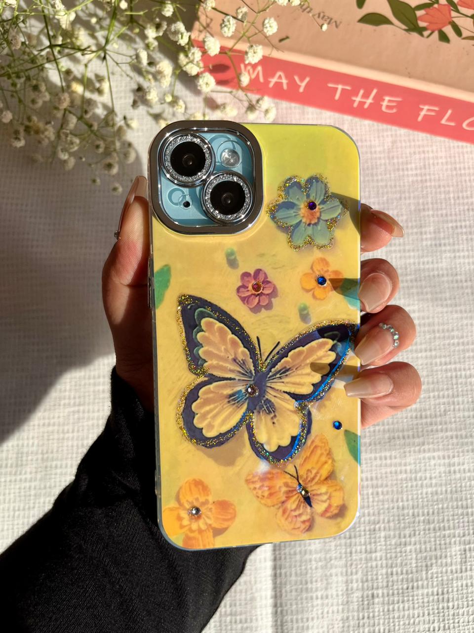 Butterfly 3D Case with Glitter Lens