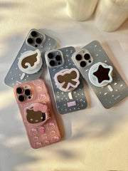 Transparent Matte Case with Popsocket