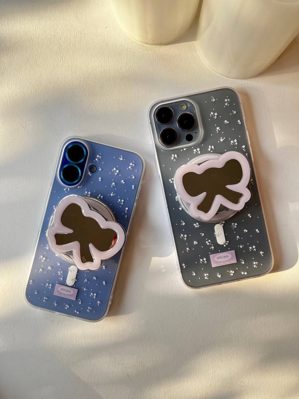 Transparent Matte Case with Popsocket