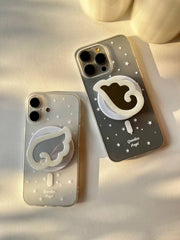 Transparent Matte Case with Popsocket
