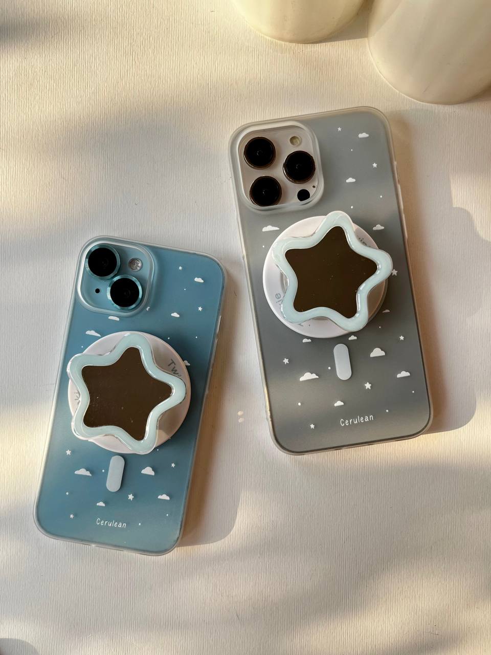Transparent Matte Case with Popsocket
