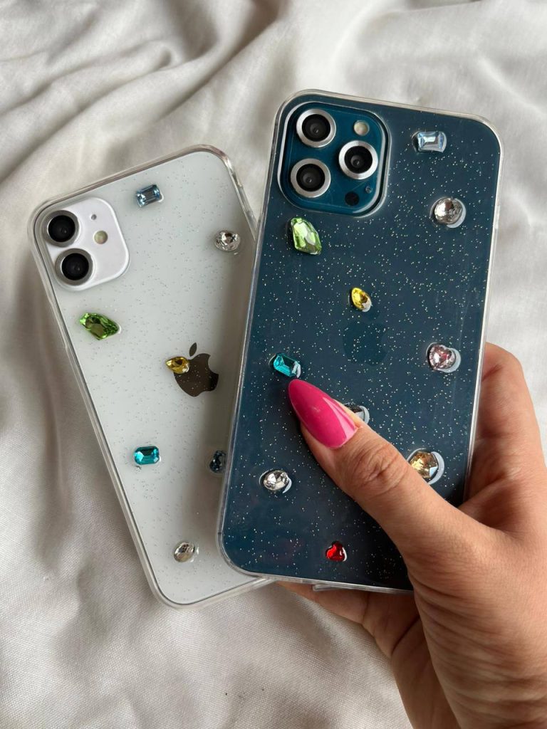 Transparent Case with Gems