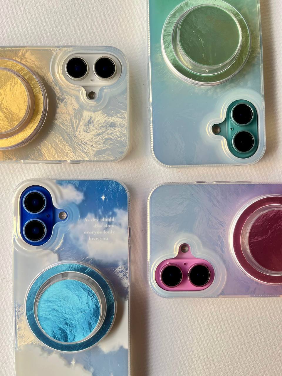 Multicolor MagSafe Case with Popsocket