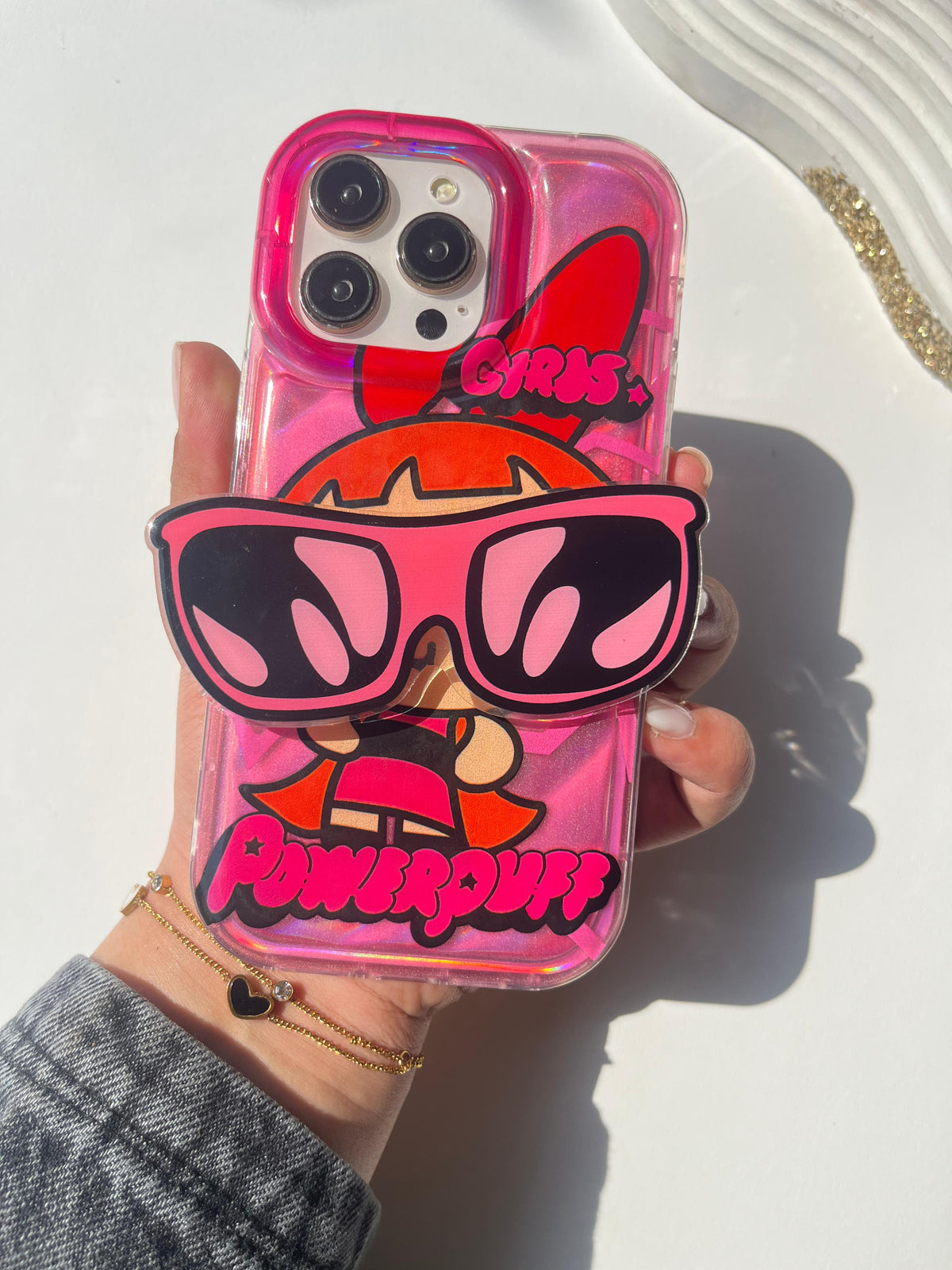 Powerpuff Case with Glass