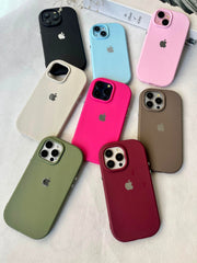 Silicone Case with Silver Buttons