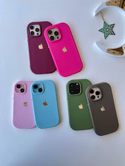 Silicone Case with Silver Buttons