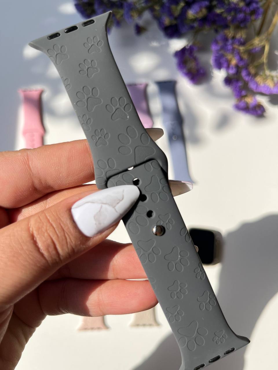 Carved Silicone Band
