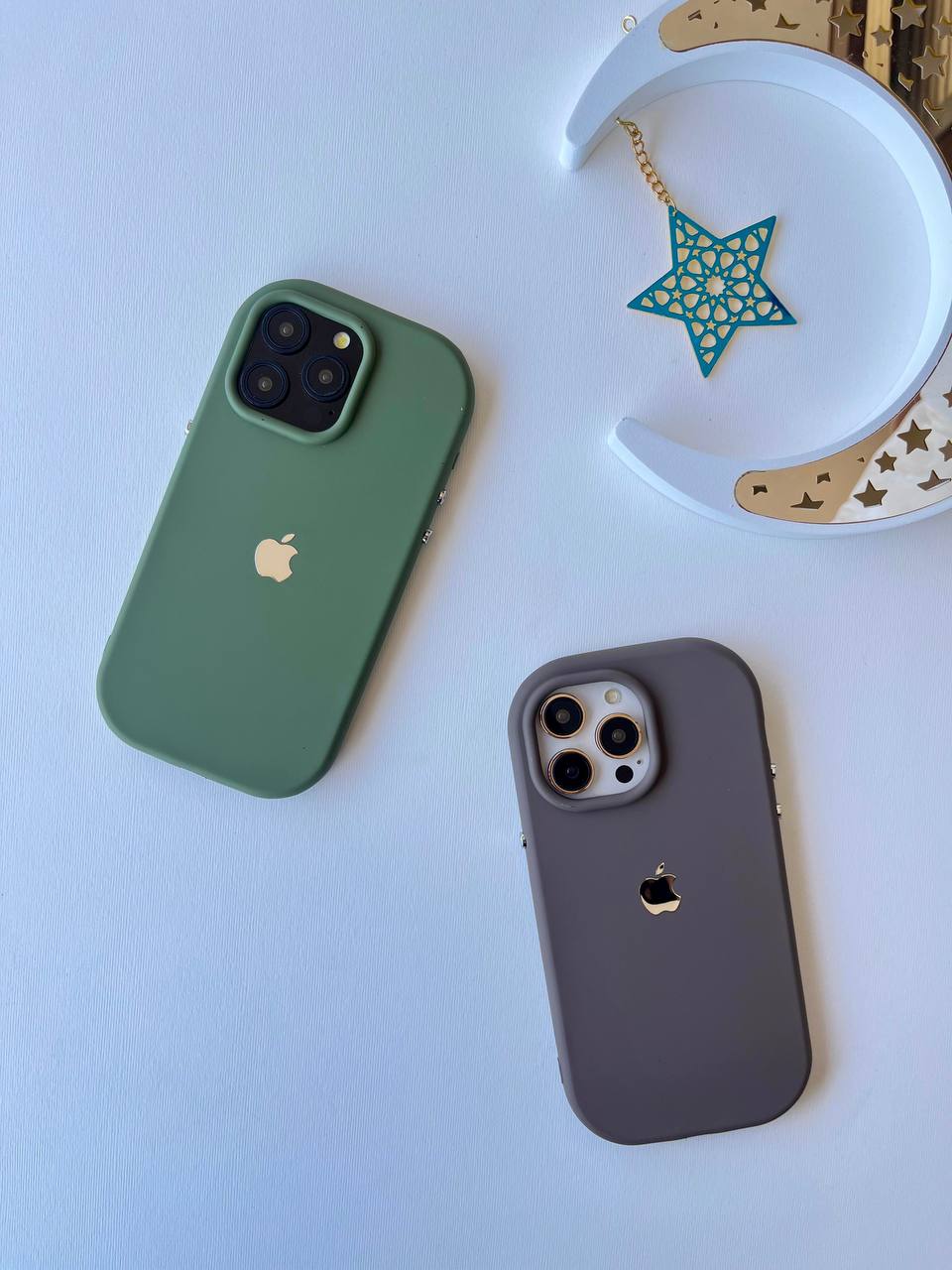 Silicone Case with Silver Buttons